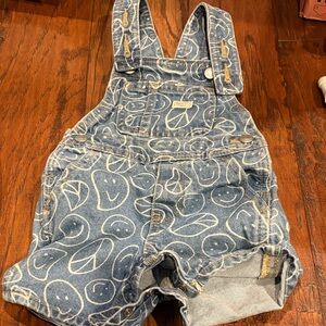 Old Navy Blue Smiley Face Overalls
